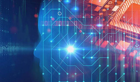 abstract circuitboard and data