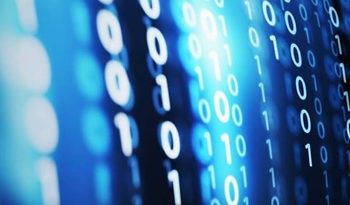 close up of binary code with zeros and ones as numerals